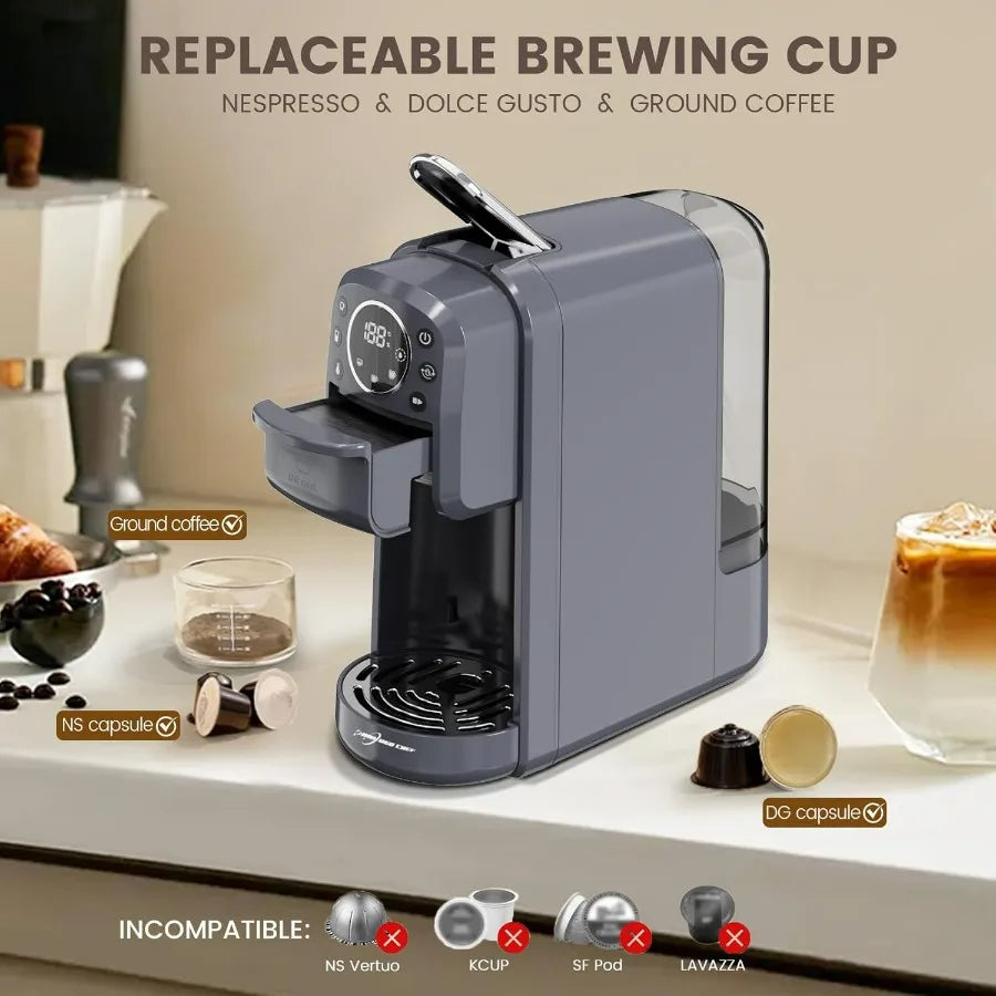 SHXI Multi Capsule Espresso 4 In 1 Coffee Maker Compact