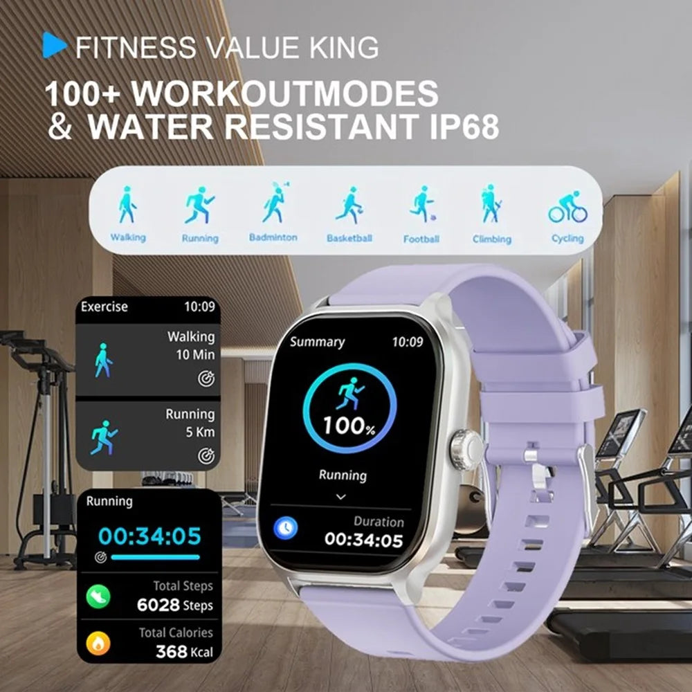LAXASFIT Smart Watch Bluetooth Calls Multi Sport Modes IP68