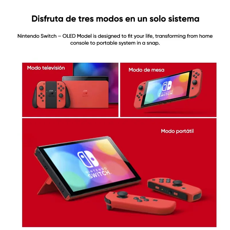 Nintendo Switch OLED Model Handheld Console TV Mode Tabletop