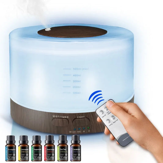 Miflame Ultrasonic Essential Oil Diffuser With LED Night Lights