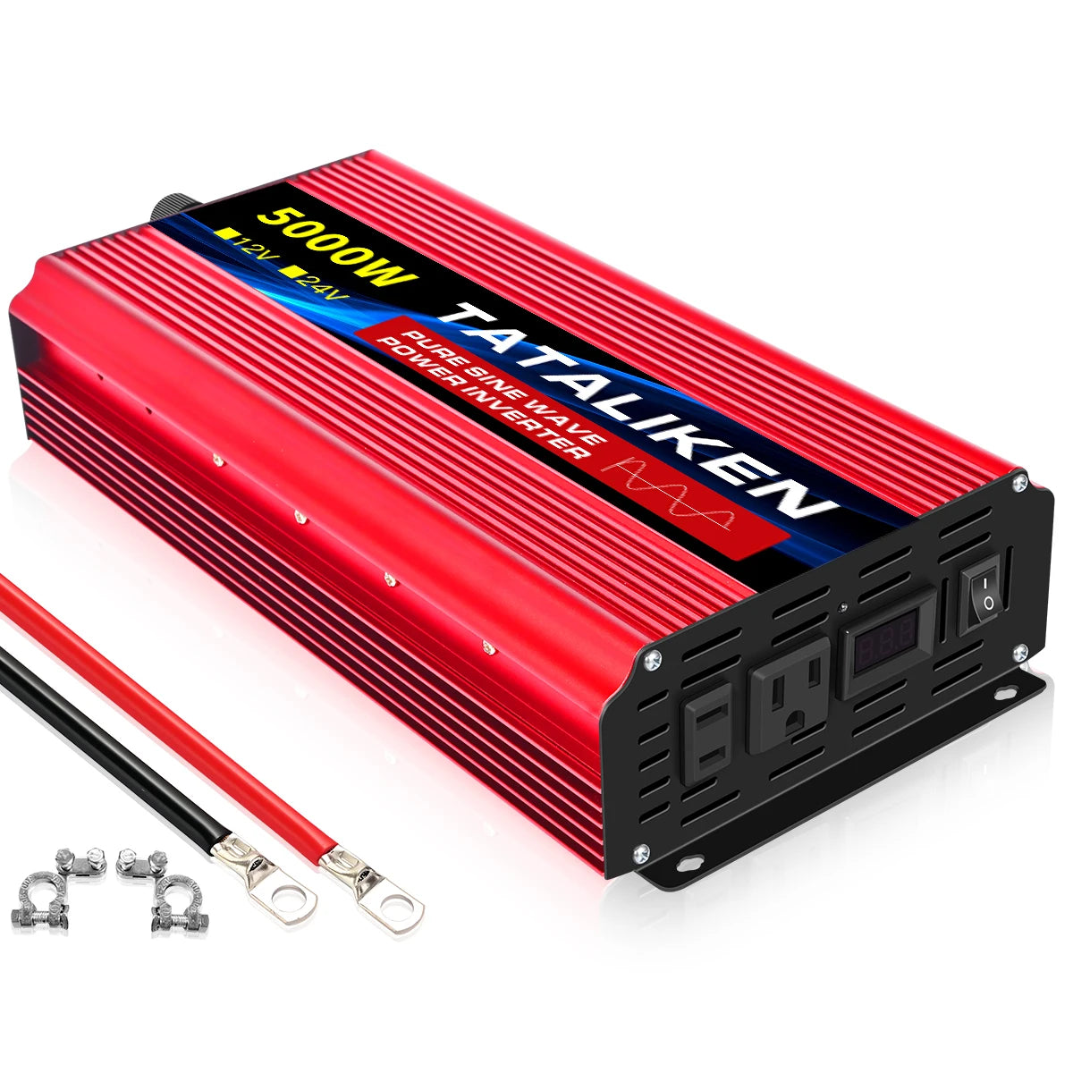 TATALIKEN 12V DC To 110V 60Hz Pure Sine Wave Car Inverter 1000W To 10000W