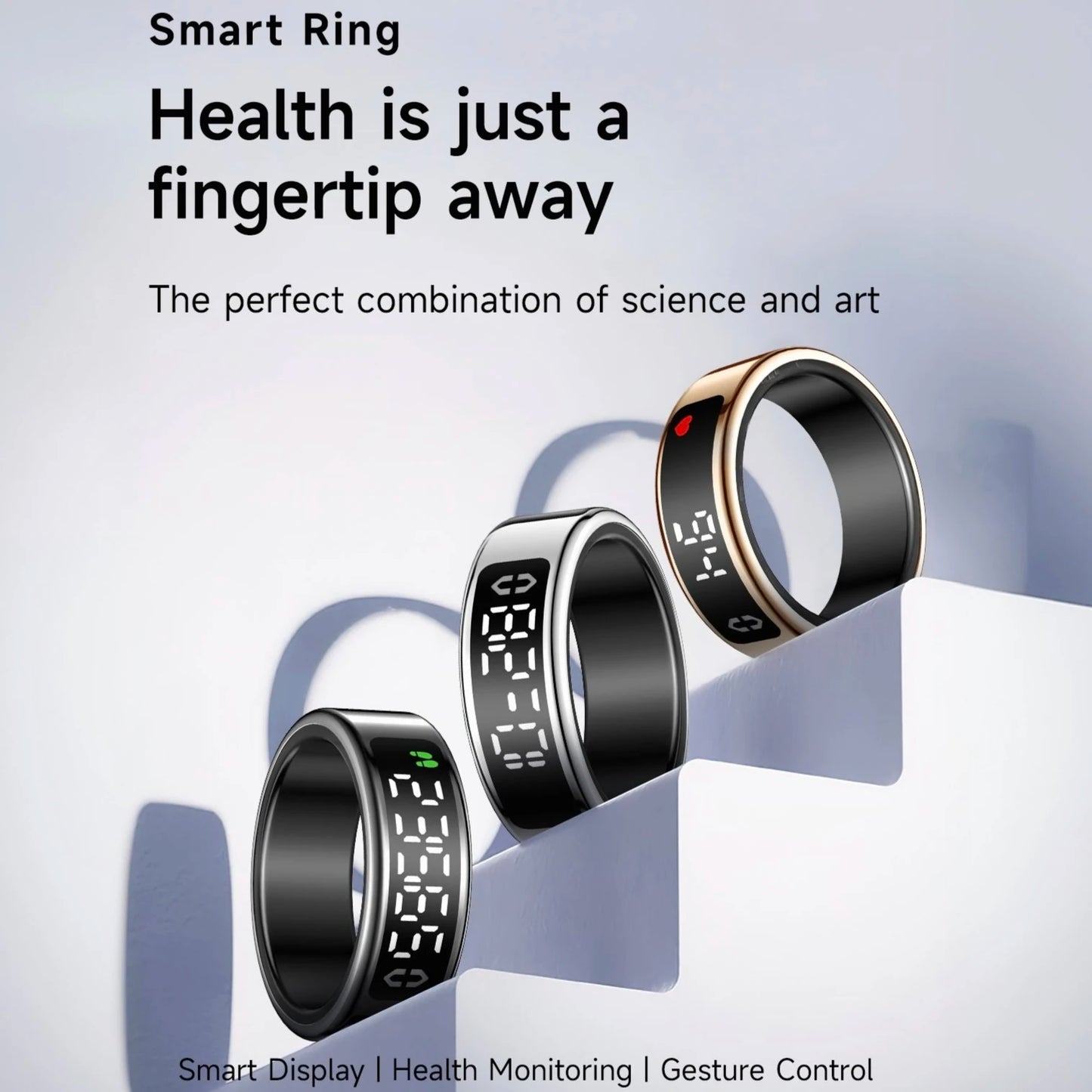 Smart Ring Digital Display Activity Tracker Sleep Monitoring Sports Modes