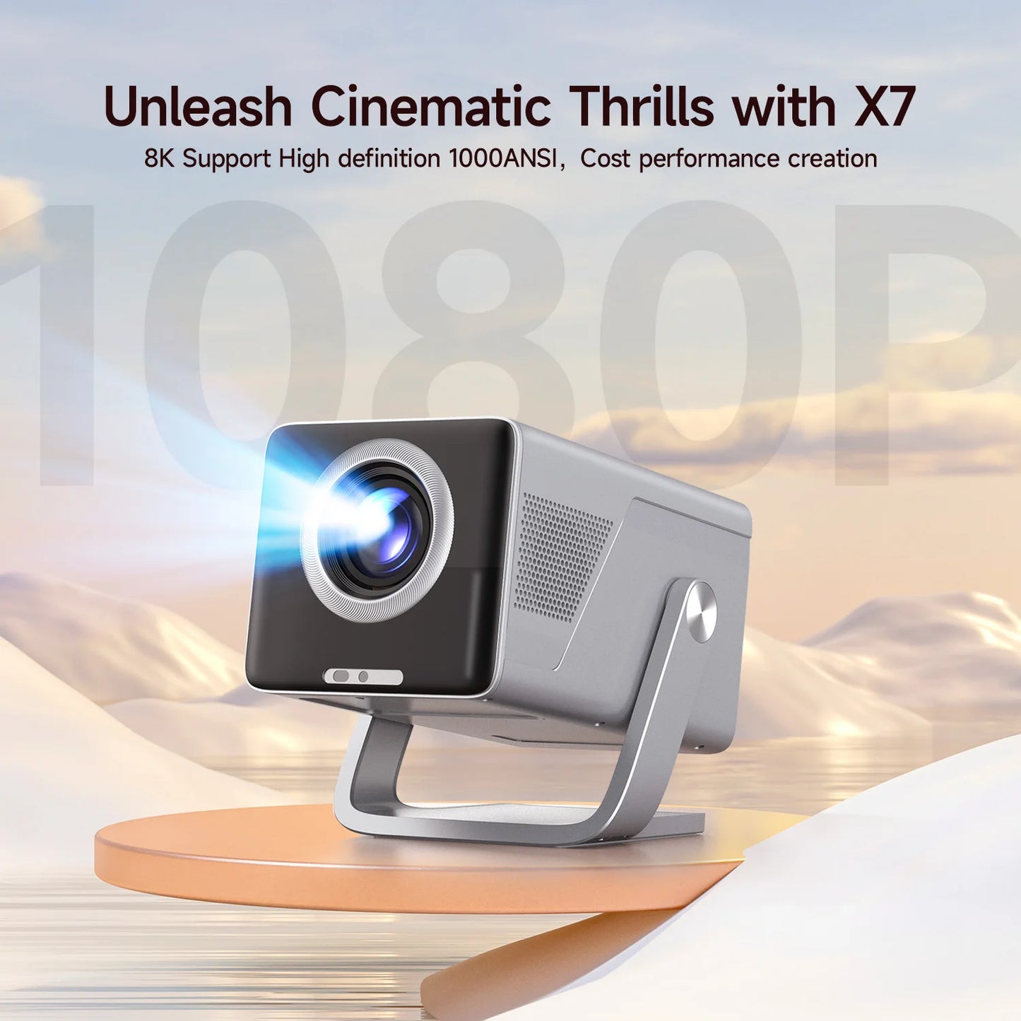Magcubic 8K 1080P Outdoor Home Theater Projector With Android