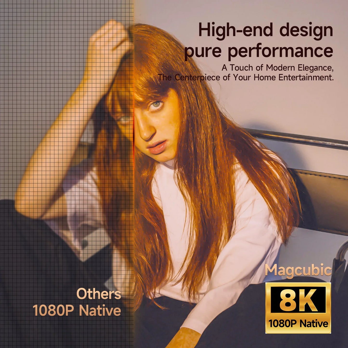 Magcubic 8K 1080P Outdoor Home Theater Projector With Android