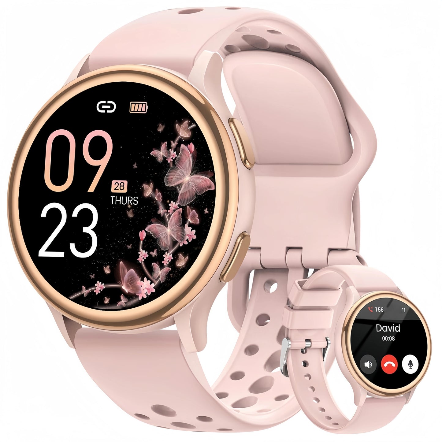 AnyloopCa Women's Smartwatch Fitness Tracker with 400 Faces